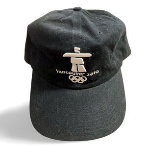 Vintage Vancouver Winter 2010 Olympics Official Black Cap Hat